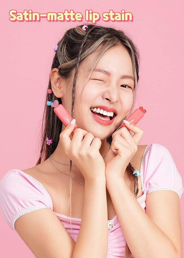 COLORGRAM Juicy Blur Tint 05 Happy Cherry Smile | Daily Semi-Matte, Semi-Glossy, Long-Lasting Lip Stain, Moisturizing, Buildable & Blendable, highly Pigmented (0.12 Fl. Oz.)-VivaGrace Women