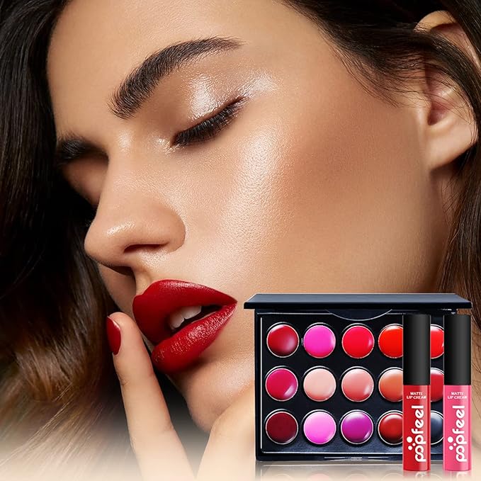 All-in-one Holiday Makeup Gift Set | Full Makeup Kit for Women Multipurpose Essential Bundle Include Eyeshadow Palette Lipstick Blush Concealer Face Powder Eyeliner Mascara Lipgloss Brush-VivaGrace Women
