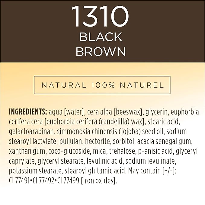 Burt’s Bees 100% Natural Nourishing Mascara, Black Brown - 0.4 Ounce