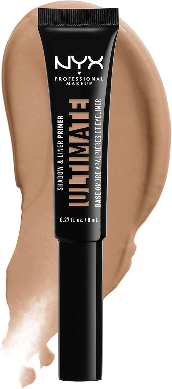 NYX PROFESSIONAL MAKEUP Ultimate Shadow & Liner Primer, Medium Deep + Epic Ink Liner, Black (2-Pack Bundle)
