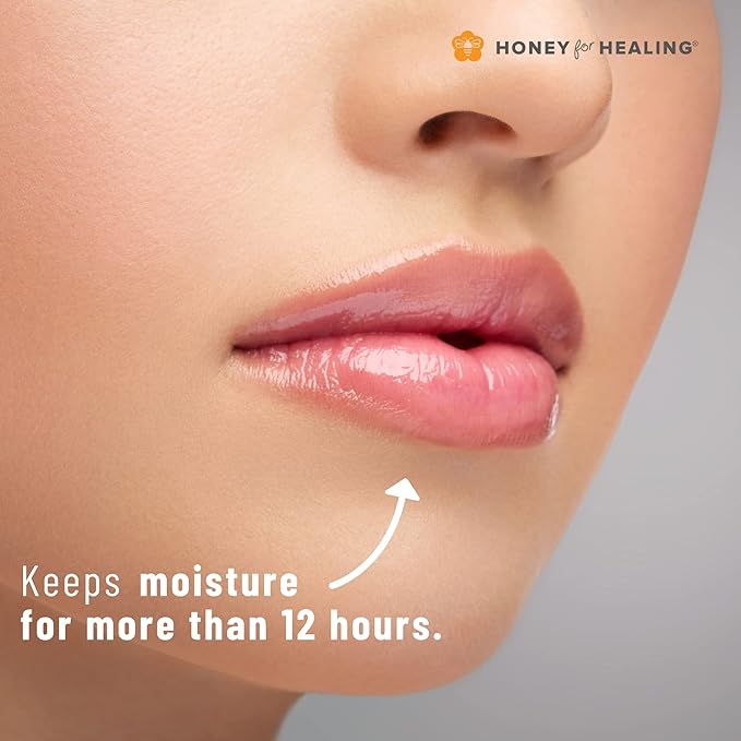 Lip Balm Moisturizer with Manuka Honey 15+ UMF, Coconut Oil, and Castor Oil For Chapped, Cracked, Dry Lips | Protects, Smoothes, and Nourishes your Lips | 0.25 oz / 7 gr (Soft Plum)-VivaGrace Women