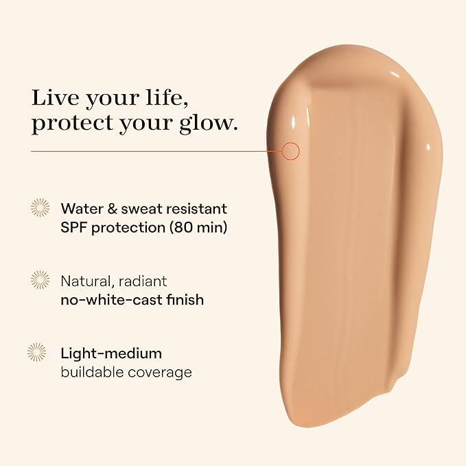 Live Tinted Hueguard Skin Tint SPF 50 - Tinted Mineral Sunscreen with Light-Medium Buildable Coverage With a Hydrating and Radiant Finish - Water and Sweat Resistant, 1.35 fl oz - Shade 10-VivaGrace Women