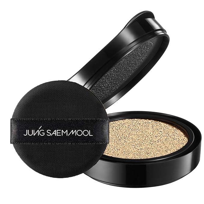 JUNG SAEM MOOL Essential Skin Nuder Cushion 19 Light 0.49 Fl Oz (Refill Only, SPF 50 Broad Spectrum) | Natural Radiant Finish, Lightweight Hydration, Korean Cushion Foundation-VivaGrace Women