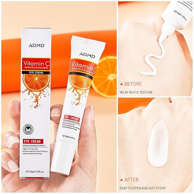Eye Cream Vitamin C Eye Care Anti-Aging Against Wrinkles and Dark Circles Effective Anti-Aging Moisturizes Reduces Puffiness Dark Circles-VivaGrace Women