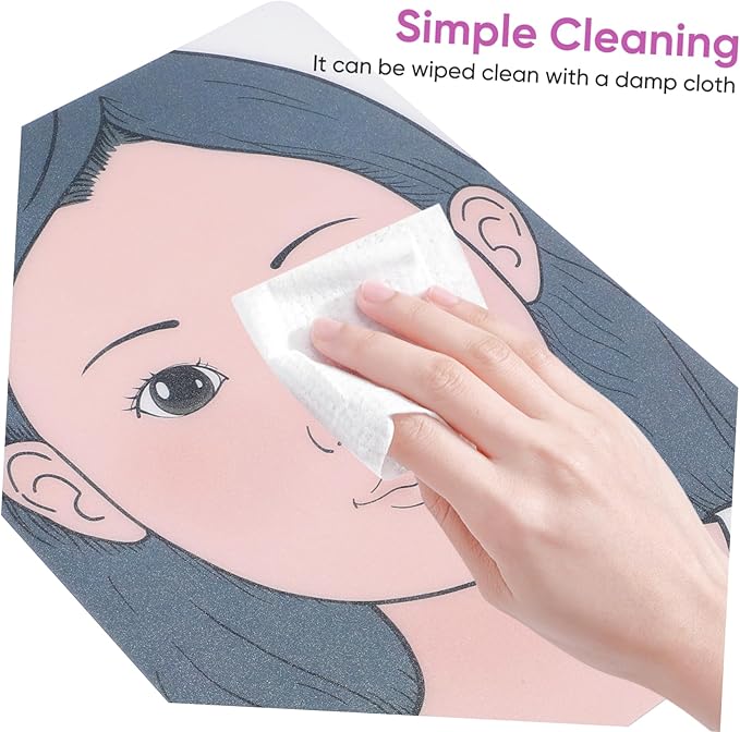 ADOCARN 2pcs Makeup Practice Board Makeup Training Face Colored Makeup Template Painting Exercise Template Cosmetic Makeup Template Eyelid Face Board Double Eyelid Plastic Child Face Paint-VivaGrace Women