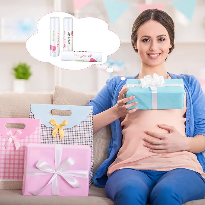 50 Pcs Pink Elephant Favors Baby Shower Lip Balm Party Supplies Bulk for Girls Guests It's a Girl Baby Shower Gifts Gender Reveal Favors Prizes Souvenirs Winners Thank You Appreciation Gifts-VivaGrace Women