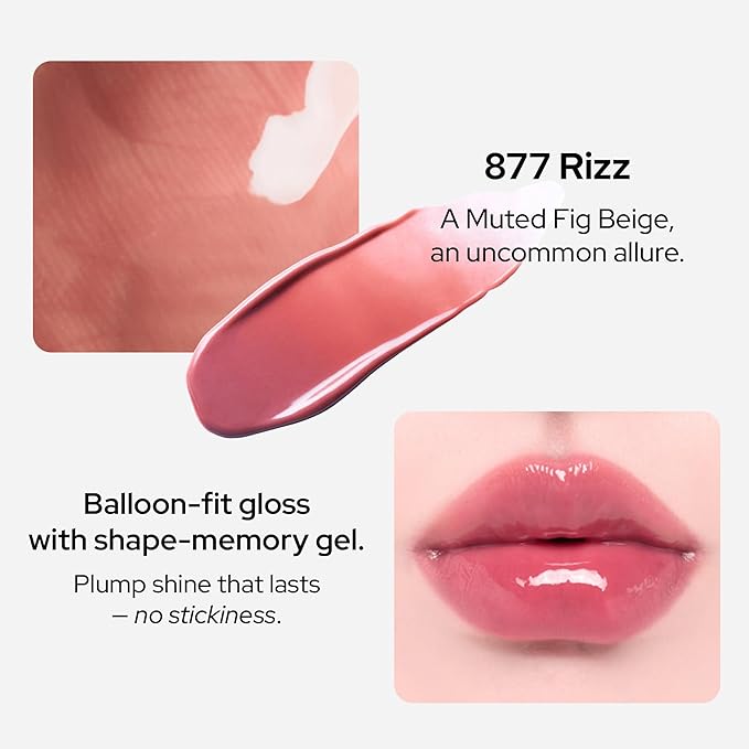 Unseen Ballon Tint, 6 Colors Set for All Skin Types. Buildable Color, Long Lasting Glossy Lip Stains, Lightweight Lip Gloss Make up (RIZZ, 1 Oz)-VivaGrace Women