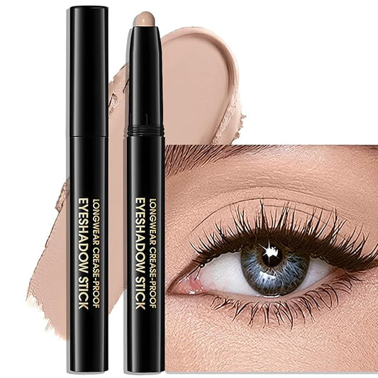 Eyeshadow Stick Matte Eye Brightener Pencil Cream Nude Eye Shadow Base Crayon Long-Lasting Crease-Proof Naked Eyeshadow Blendable High Pigmented Single Eyeliner Makeup for Women, 3 DESERT-VivaGrace Women