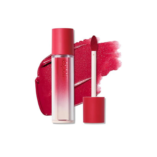Espoir Couture Lip Tint Fitting Blur #1 Hypey Red 0.14oz | Soft and Creamy Color for Blurry Lip Look | Smudge-Proof Fixing Lip Stain | Lightweight and Comfortable Matte Finish-VivaGrace Women