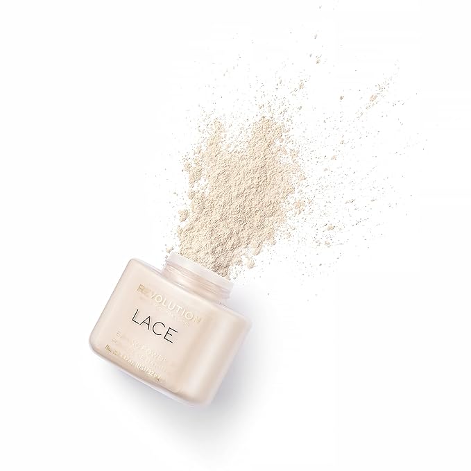 Revolution Beauty, Loose Baking Powder, Makeup Setting Powder, Long Lasting Coverage, Mattifies & Reduces Shine, Lace, 1.13 Oz-VivaGrace Women