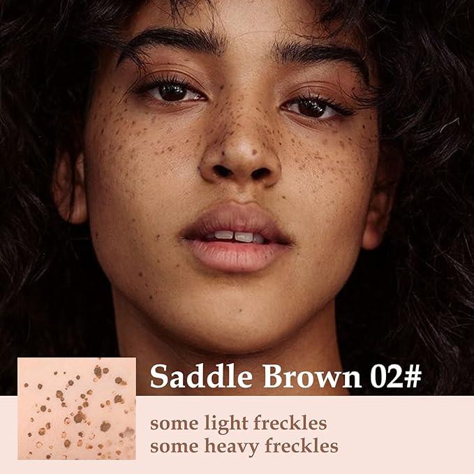 Boobeen Freckle Stamp Face Freckles Air Cushion Liquid Freckle Makeup Stamp Waterproof Fake Freckle Pen Long Lasting Quick Dry Small Spot Freckle Makeup, Create Natural Freckles Makeup-VivaGrace Women