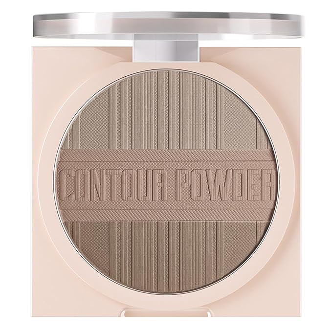 Contour Powder Makeup Palette Matte Face Sculpting Shading Silky Smooth Tone Tuning Flawless Pressed Powder Bronzer, 02 Grey Brown-VivaGrace Women