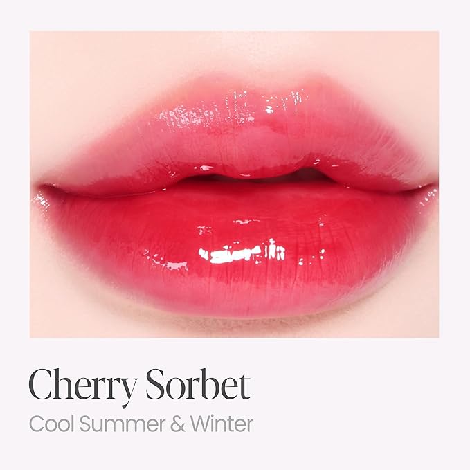 Espoir Couture Lip Tint Glaze #12 Cherry Sorbet 0.14oz | Volumizing Lip Stain with Syrupy Shine | Long-Lasting & Vibrant Color for Radiant Lip Look | Moisturizing & Glossy Lip Tint | Korean Lip Makeup-VivaGrace Women