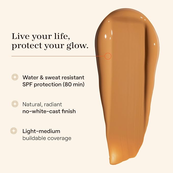 Live Tinted Hueguard Skin Tint SPF 50 - Tinted Mineral Sunscreen with Light-Medium Buildable Coverage With a Hydrating and Radiant Finish - Water and Sweat Resistant, 1.35 fl oz - Shade 07-VivaGrace Women
