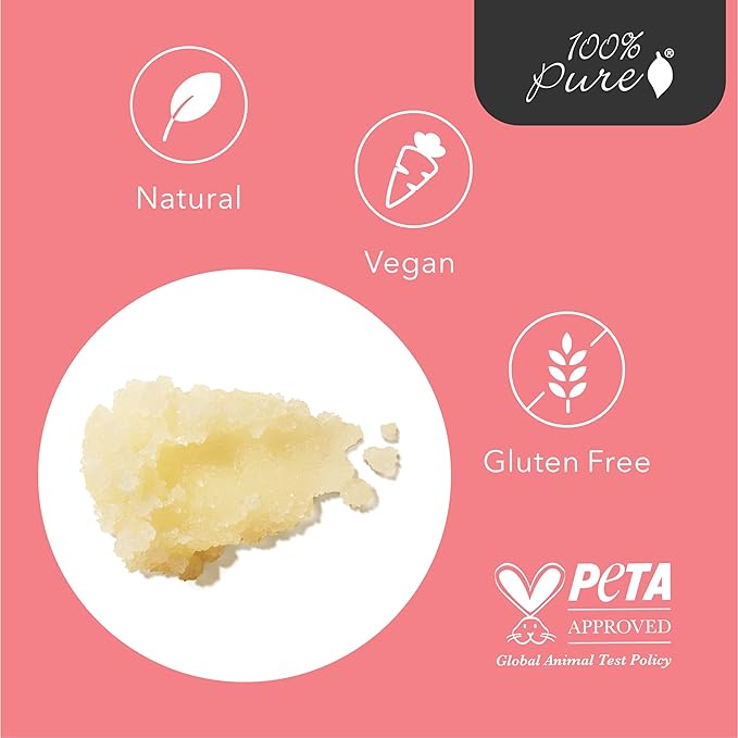 100% PURE Honey Almond Body Scrub Exfoliating Deep Clean with Sea Salts & Nourishing Oils - Natural Deeply Moisturizing Skincare - Vibrant Radiant Skin Restore & Pore Cleanse - Vegan - 10oz-VivaGrace Women