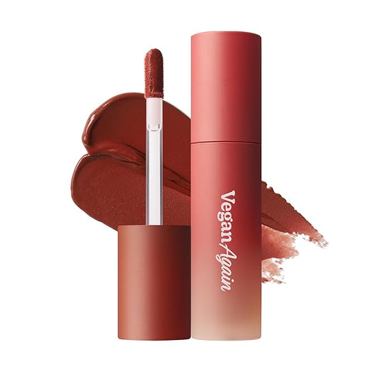 Touch in Sol Vegan Again Blur Core Lip Tint (#Brick Hazel) - Long Lasting, High Pigment Velvet Matte Lip Stain – Lightweight Smooth Blur Finish, 0.12oz-VivaGrace Women