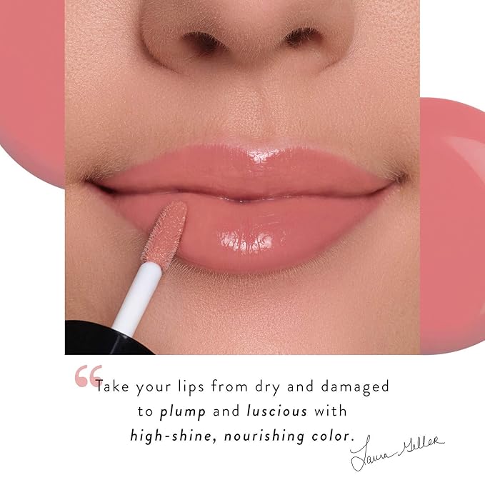 LAURA GELLER NEW YORK Treat-n-Go Tinted Non-Stick Hydrating Lip Oil, First Place-VivaGrace Women