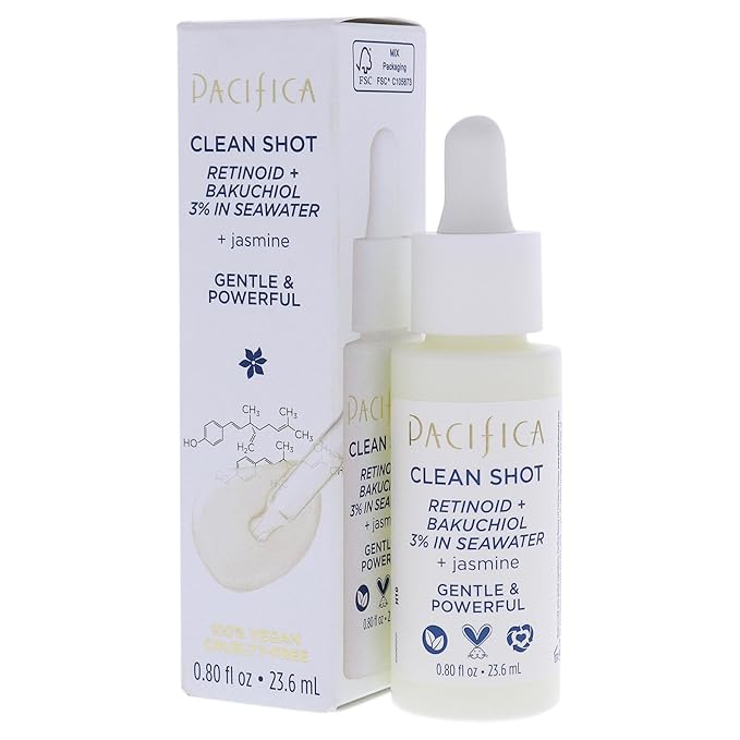 Pacifica Clean Shot Retinoid and Bakuchiol 3 Percent In Seawater Unisex 0.8 oz-VivaGrace Women