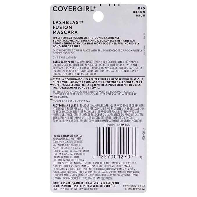 Covergirl Lash Blast Fusion, Brown (Pack of 2)