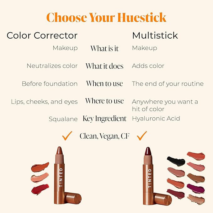 Live Tinted Huestick Multistick: Eye, Lip, & Cheek All In One Makeup stick with Hyaluronic Acid, Squalane, Twistable Crayon Design, Vegan Formula, Made for a Creamy Blendable Feel, Found 3g / 0.1oz-VivaGrace Women