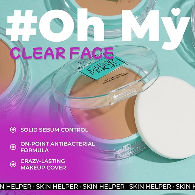 Lamel OhMy Clear Face Powder - Light Natural Coverage & Suet Control - Cruelty Free - Sand Beige N.405-VivaGrace Women