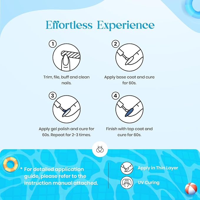 Beetles Summer Gel Nail Polish Set, 20 Colors Pastel Neon Pink Yellow Green Blue White Glitter Gel Nail Polish Kit Base Coat Matte Glossy Top Coat Soak off Uv Gift for Women-VivaGrace Women