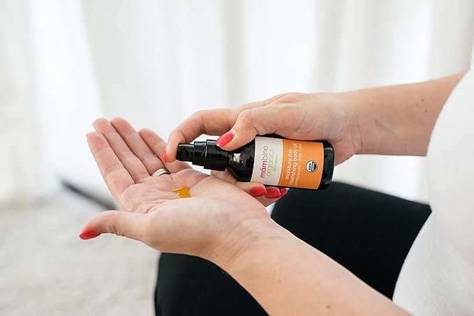 Mambino Organics Oh Baby! Belly Oil – Organic Elasticity Serum with Egyptian Calendula, Vietnamese Tamanu & Dutch Shea – Pregnancy Oil for Stretch Marks – Vegan Cruelty-Free Maternity Care, 2 fl oz-VivaGrace Women