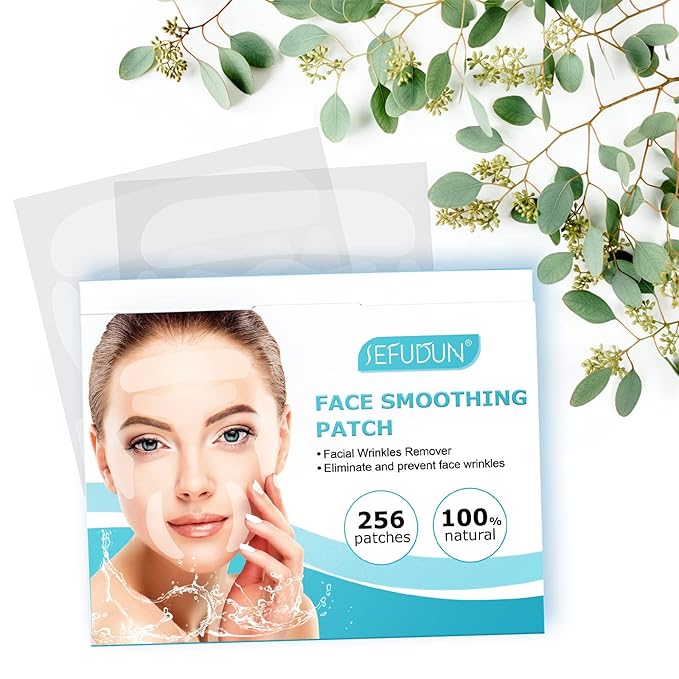 Face & Forehead Wrinkle Patches, Anti Wrinkle Patches for Forehead, Smile Lines, Crows Feet, Nasolabial Folds, Frown Lines, Overnight Treatment, 256 Pcs Facial Patches-VivaGrace Women