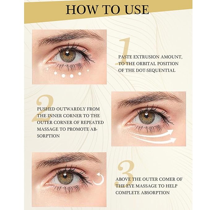 Polypeptide Eye Cream for Dark Circles,Bags Under and Puffiness,Polypeptide Eye Cream Anti Aging Firming Eye Cream,Wrinkie Removal Dark Circles Remove Eye Bags Nourishing Eye Serum Skin Care-VivaGrace Women