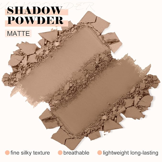Boobeen Highlighter Contour Makeup Palette Face Matte Bronzer Powder, Compact Contouring Blush for Cheeks, Natural Long Lasting with Brush-VivaGrace Women