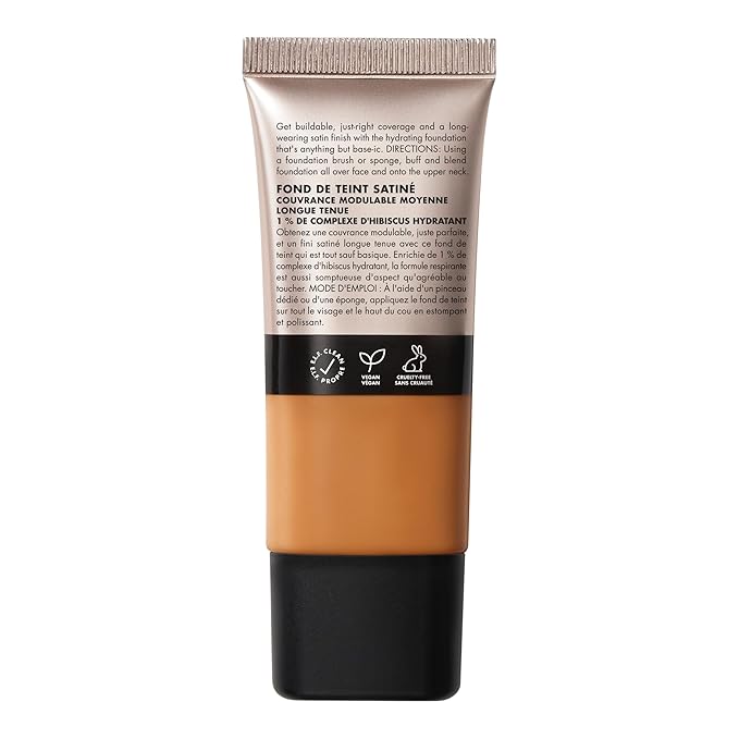e.l.f. Soft Glam Foundation, Medium Coverage, Long-Lasting & Buildable Foundation For A Smooth, Satin Finish, Vegan & Cruelty-Free, 45 Tan Warm-VivaGrace Women