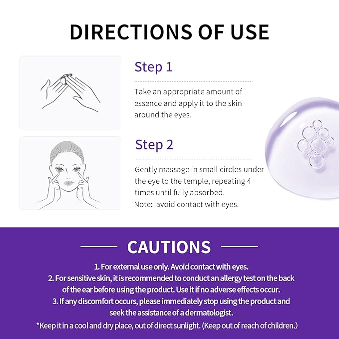 LANBENA Under Eye Cream, Retinol Eye Cream for Dark Circles and Puffiness, Daily Anti-Aging Under Eye Cream with Retinol & Hyaluronic Acid to Fight Fine Lines and Firm Skin (0.68 FL OZ)-VivaGrace Women
