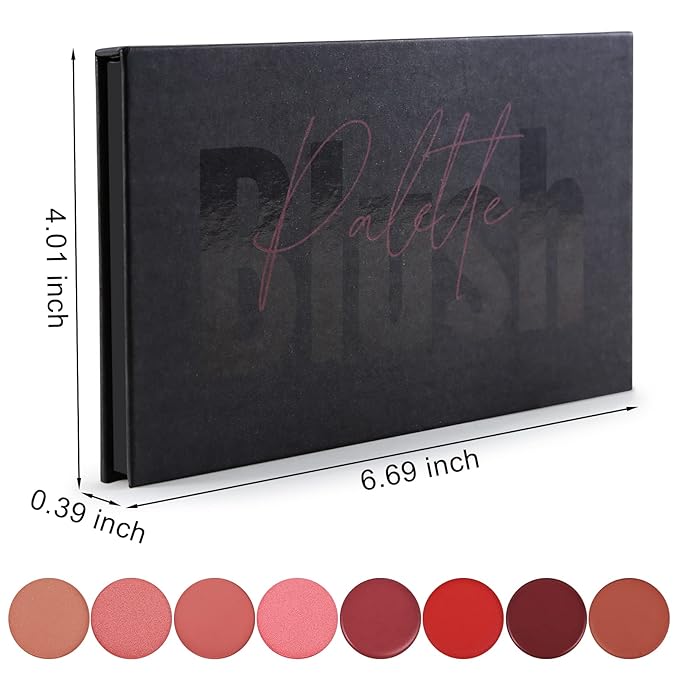 8 Colors Blush Palette,Vegan, Cruelty Free & Hypoallergenic,Women Facial Makeup Plate,Skin Tone Enhancing-Meiyugo-VivaGrace Women