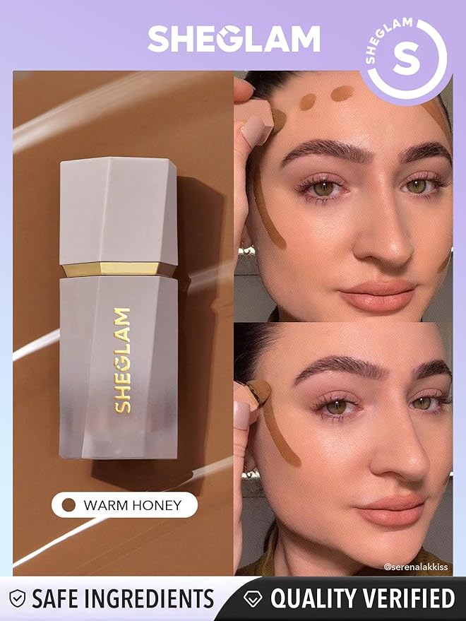 SHEGLAM Sun Sculpt Cool Toned Liquid Contour Stick Long Lasting Cream Bronzer Makeup - Warm Honey-VivaGrace Women
