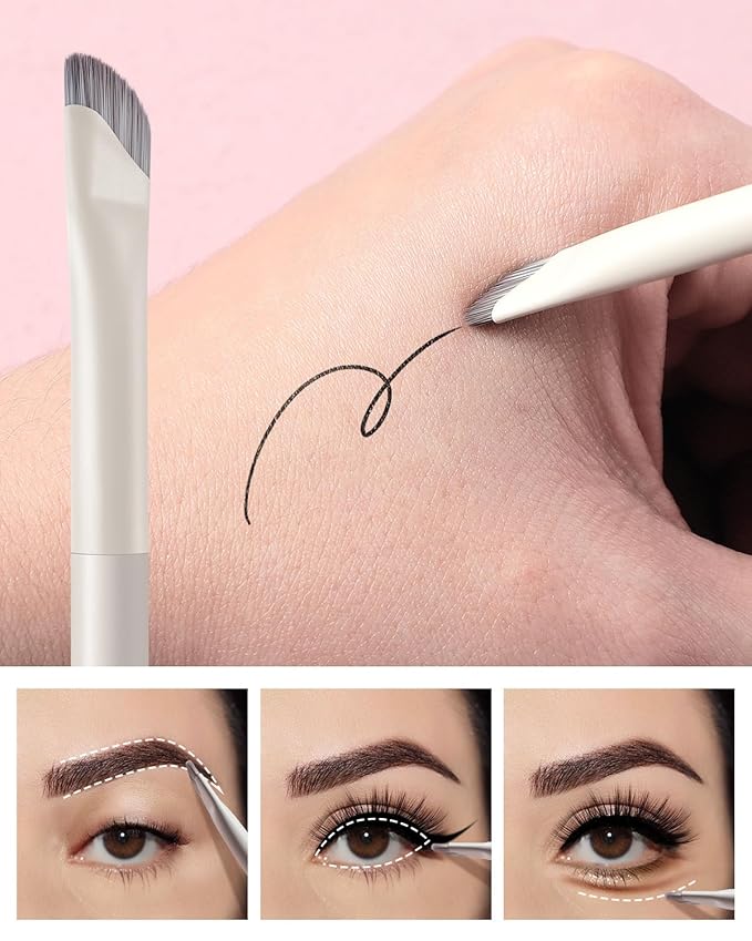 EIGSHOW Dual-Ended Precision Eyebrow Brush and Comb for Eyeliner Lining, Sculpting Brows, Professional Eye Makeup Tools (D109B)-VivaGrace Women