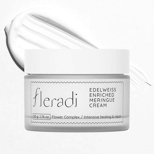 Edelweiss Face Cream for Women and Men – Korean Night Moisturizer with 30% Edelweiss Extract (Natural Power), Deep Hydration for Dry Skin (Advanced Barrier Care)-VivaGrace Women