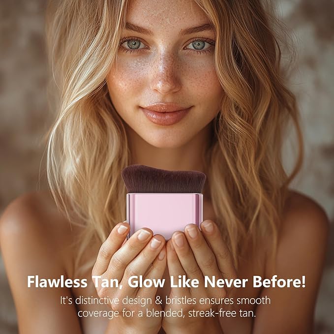 docolor Self Tanner Brush Body Makeup Brush for Flawless Face and Body Makeup, Sunless Tanner Blending Brush Body Brush for Self Tanner, Bronzer, Foundation, Vegan & Cruelty Free-VivaGrace Women