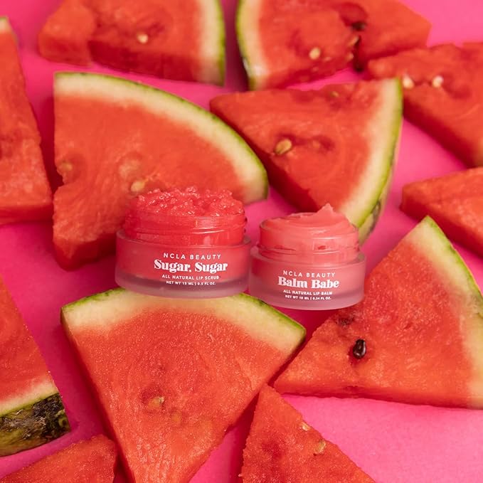NCLA - Lip Care Set + Lip Scrubber | Clean, Natural, Non-Toxic Beauty (Watermelon)-VivaGrace Women