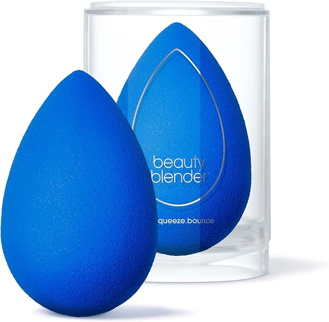 Beautyblender® | Sapphire Beauty Blender Makeup Sponge, Super-Soft Foam Easily Blends Foundations, Powders & Creams, Made in USA, Reusable, Washable, Streak Free Application, Vegan, Cruelty Free-VivaGrace Women