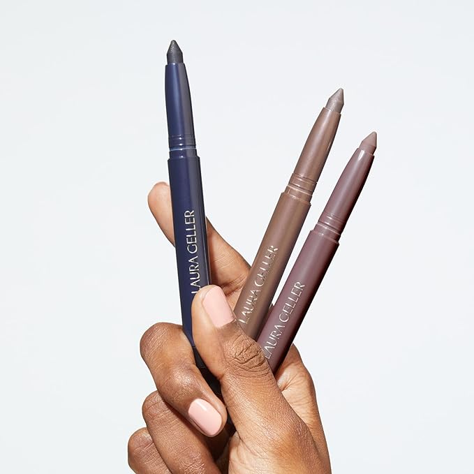 LAURA GELLER NEW YORK Kajal Longwear Kohl Eyeliner Pencil - Toasted Kohl - Caffeine and Vitamin E - Smooth & Blendable Liner - Built-In Sharpener
