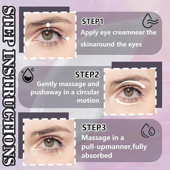 Moisturizer Retinol Eye Cream for Men & Women,Gentle Daily Face Retinol Cream,Long-lasting Day and Night Hydrating Eye Cream for Dark Circles,Puffiness and Bags Under Eyes-VivaGrace Women