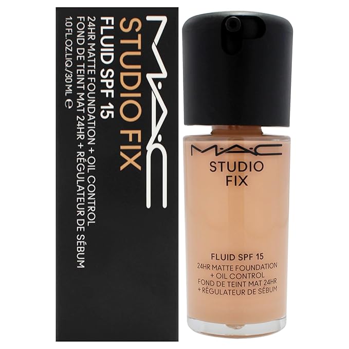 Studio Fix Fluid SPF 15 24Hr Matte Foundation Plus Oil Control - NW22 by MAC for Women - 1 oz Foundation-VivaGrace Women