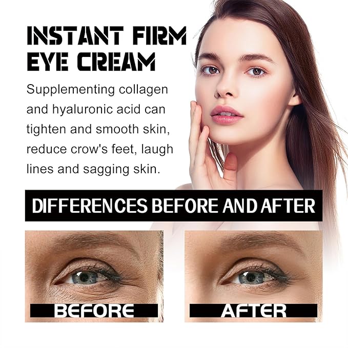 Temporary Eye Tightener Eye Cream For Puffiness And Bags Under Eyes,Instant Reduces Under-Eye Bags, Dark Circles&Puffiness, Instant Firm Eye Tightener Eye Bag Cream Anti Aging Fine Lines-VivaGrace Women