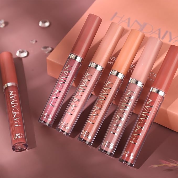 PHOERA Foundation,6Pcs Matte Liquid Lipstick Makeup Set, Matte liquid Long-Lasting Wear,PHOERA Makeup Foundation Full Coverage(101- Porcelain)-VivaGrace Women