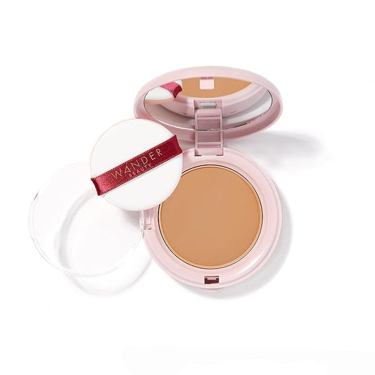 Wander Beauty Wanderlust Powder Foundation - Rich - Blurs and Evens Skin Tone - Perfects and Hydrates With Hyaluronic Acid, Aloe, Honeysuckle, & Vitamin E - Lightweight, Buildable Coverage - 0.31 oz-VivaGrace Women