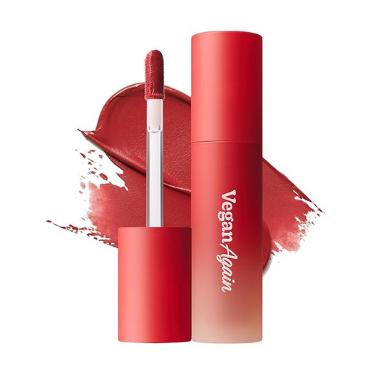 Touch in Sol Vegan Again Blur Core Lip Tint (#Chill-out Red) - Long Lasting, High Pigment Velvet Matte Lip Stain – Lightweight Smooth Blur Finish, 0.12 Oz-VivaGrace Women