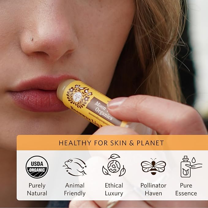 Moon Valley Organics Beeswax Lip Balm for Moisturizing Lips and Cuticles (ZINGY CINNAMON, 1-Pack)-VivaGrace Women