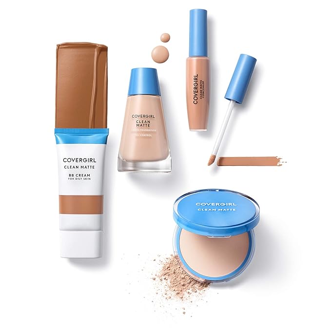 COVERGIRL - Clean Matte Concealer, Oil-Free, Lightweight Formula, Blendable, Natural-Looking Coverage, 100% Cruelty-Free (Pack of 2)-VivaGrace Women