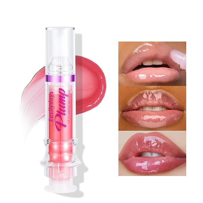 Lip Gloss Plumper Glossy Lip Lipstick, Lifter Gloss, Hydrating, Volumizes, High-Shine, Lip Plumping Lip Glass Mirror Lip Glaze Lip Makeup, Plump And Pout Lip Plumper for Women Girls-VivaGrace Women