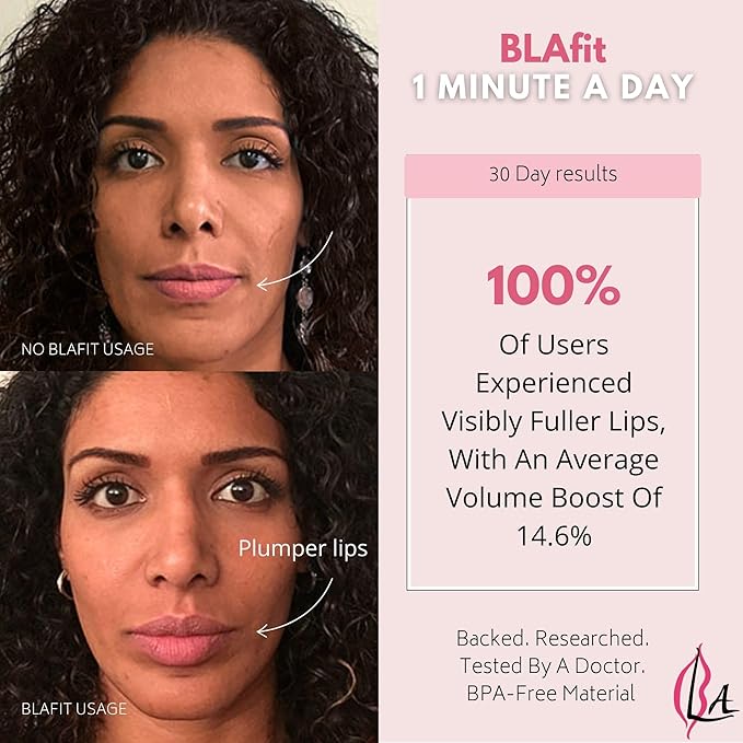 Lip Plumper Device | Non-Invasive Lip Plumping Device, Pain-Free | 60-Second Daily Exercise for Fuller Lips, Defined Jawline & Firmer Skin, MADE IN USA (Lavender)-VivaGrace Women